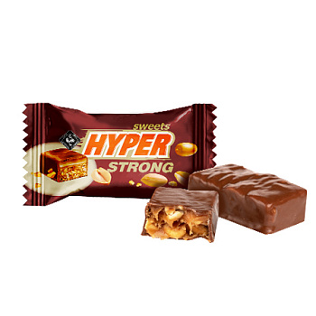 Цукерки глазуровані "Хайпер стронг" 1 кг